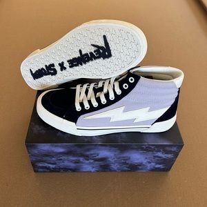 Revenge x Storm Hi-Top Lilac Dark Navy Sneakers!
